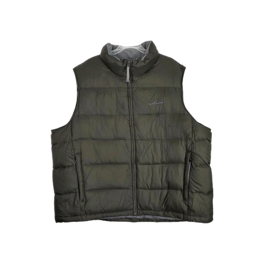 EDDIE BAUER Mens XXL Blue Nylon‎ Down Insulated Lightweight Puffer Vest